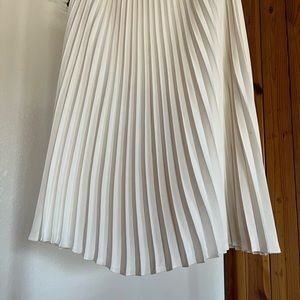 Solid Pleated Skirt
